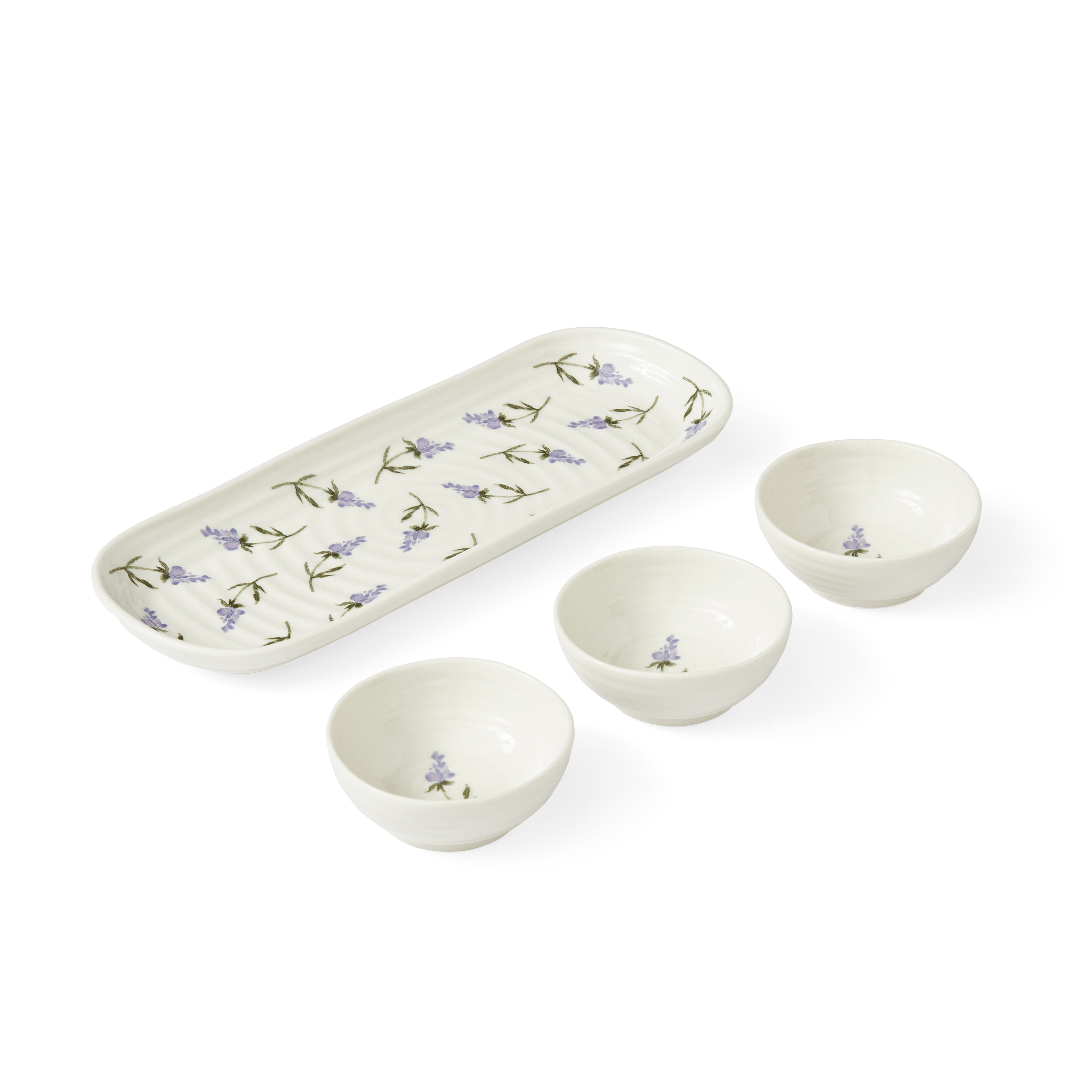 Sophie Conran Lavandula 3 Bowl & Tray Set image number null